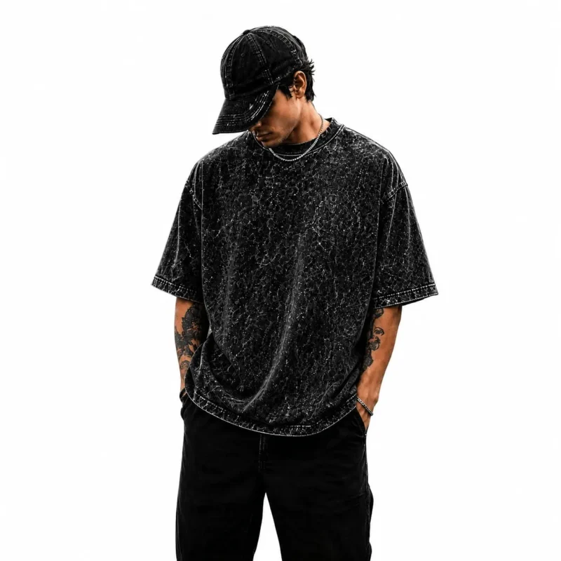 Playera Ácid Wash
